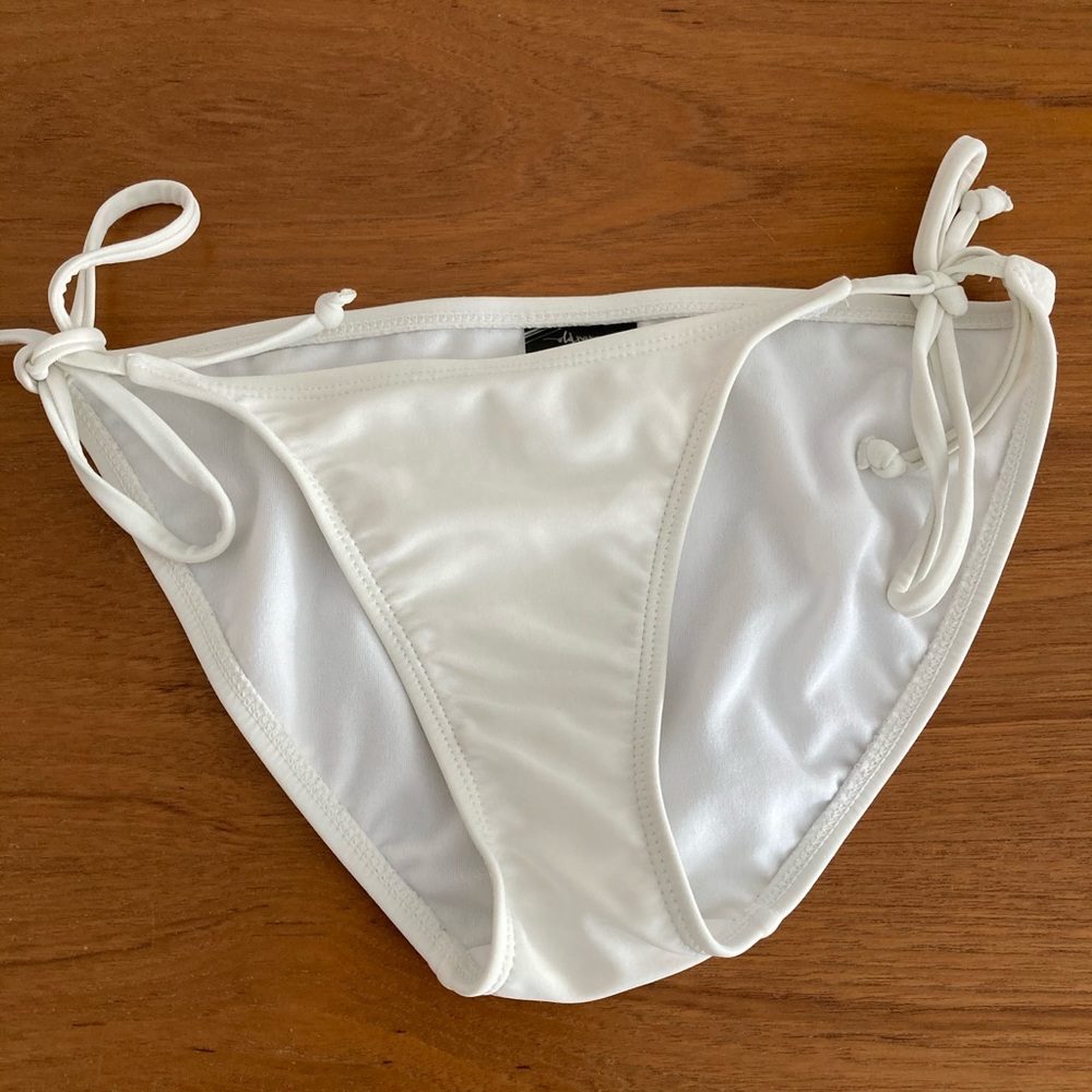 White bikini bottoms ($4 with another purchase)